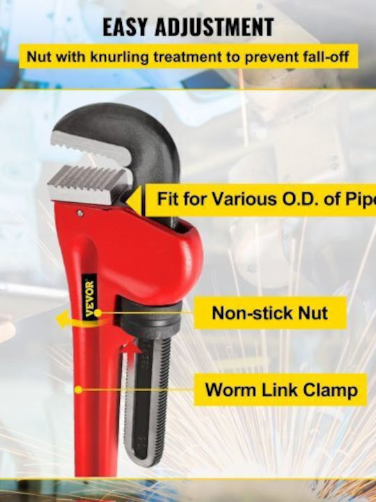 Vevor French Wrench with Adjustable Opening 60mm 200mm