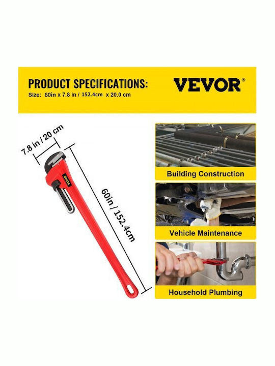 Vevor French Wrench with Adjustable Opening 60mm 200mm