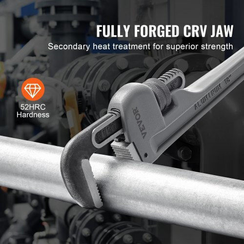 Vevor French Wrench with Adjustable Opening 18mm and Anti-Slip Handle 457.2mm