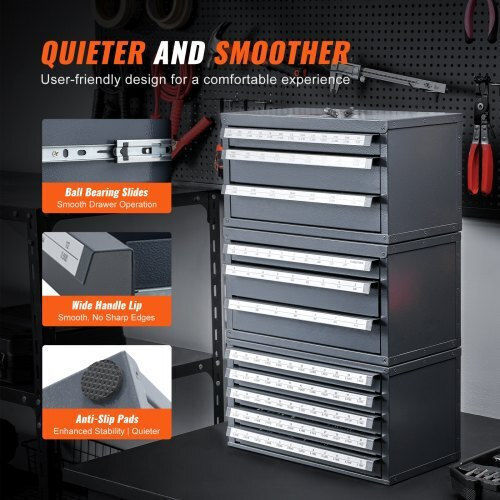 Vevor Plastic Tool Box Drawer with 27 Drawers
