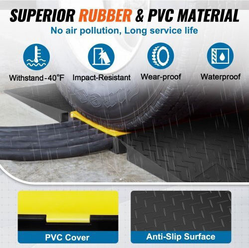 Vevor Vevor Cable Protector Black DLADA15WH1212LBRZV0 1 Piece