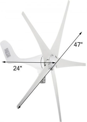 Vevor Ανεμογεννήτρια Ονομαστικής Ισχύος 500W