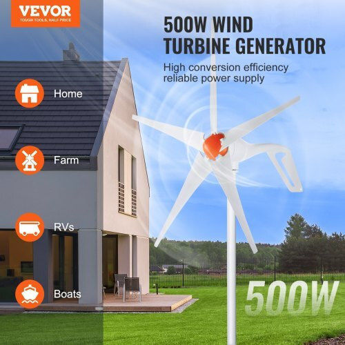Vevor Wind Turbine with 500W Rated Power