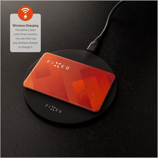 Fixed Tag Card With Find My Support in Red color