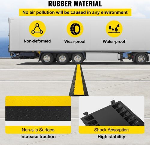 Vevor Cable Protector Black WCGXB000000000001V0 1 Piece