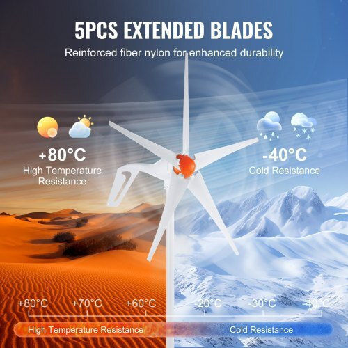 Vevor Wind Turbine with 500W Rated Power