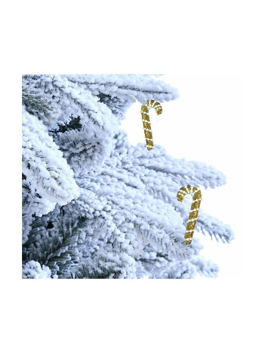 Set Weihnachtsbaumschmuck Rohrstöcke Goldfarben 7x17cm 2Stücke