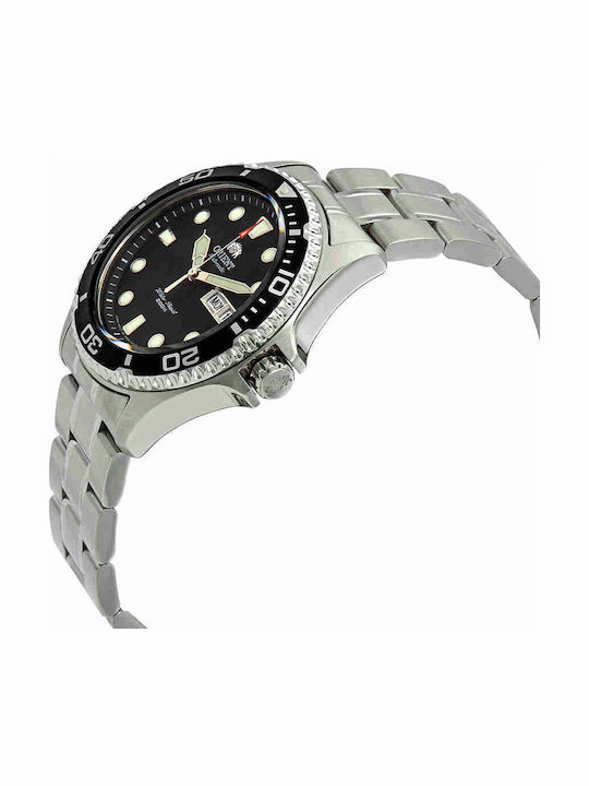 Orient Men's Watch 42mm Automatic with Silver Metal Bracelet