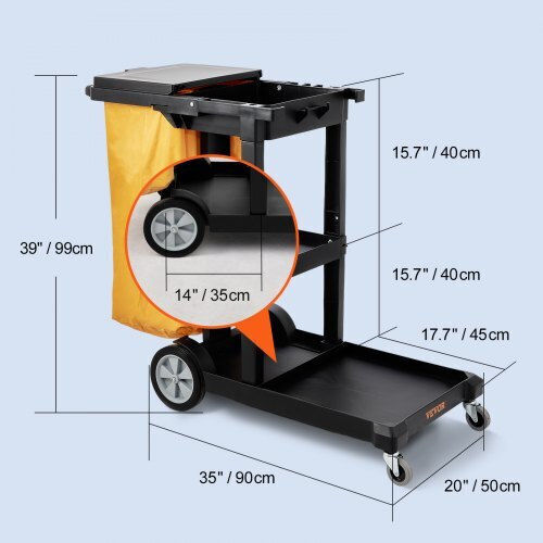 Vevor Janitor & Housekeeping Cart 94.6lt