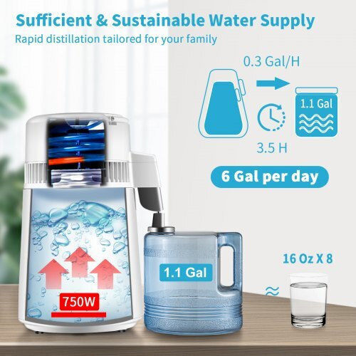 Vevor 4L Water Distiller with Time & Temperature Display White D1lh4l1lh220vy79gv2