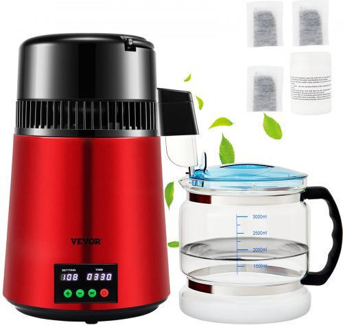 Vevor 4L 750W Red Water Distiller D1lh1lh4l220v0vtnv2