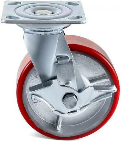 Vevor Roți Rotative Poliuretană Cu Frână 4 Bucăți 152.4mm
