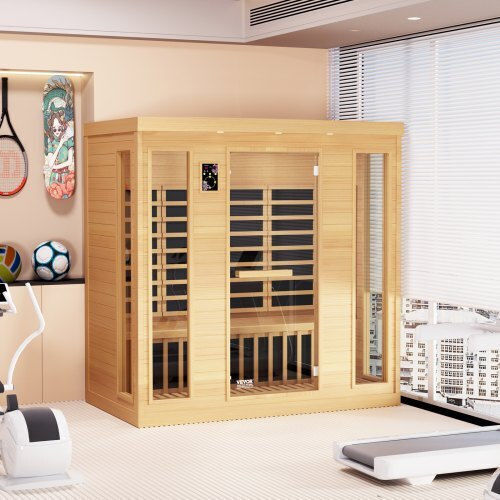 Vevor Infrarot Sauna Für 3-4 Personen Innenbereich