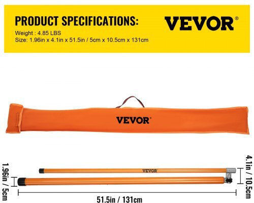 Adjustable Truck Height Gauge Vevor 15' Fiberglass Gdssclgbd15ftkqs0v0