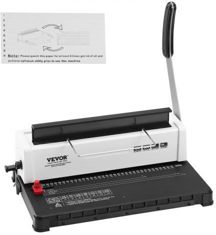 Vevor Bookbinder Machine for Spirals for Maximum 120 Sheets ZDJ20TQSSD32IJ2STV0