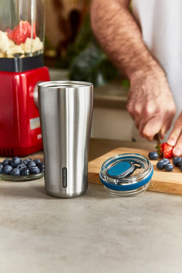 Black+Blum Ποτήρι Θερμός Ανοξείδωτο 600ml Ασημί