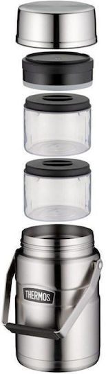 Thermos Lunchbox Isolierte Lunchbox Inox Silber 1390ml 1Stück