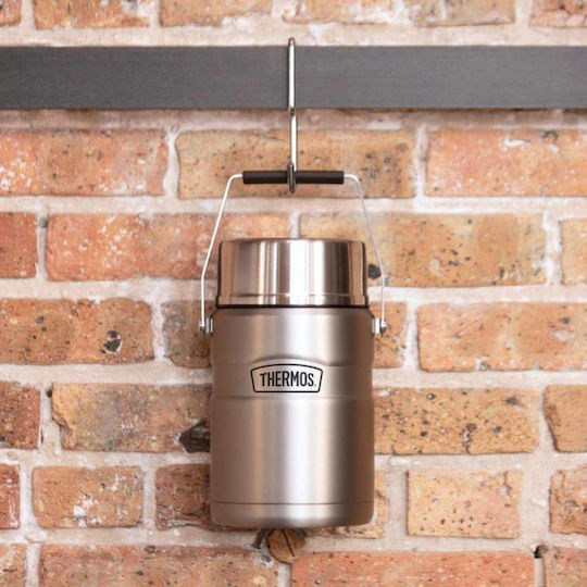 Thermos Lunchbox Isolierte Lunchbox Inox Silber 1390ml 1Stück