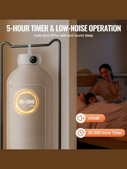 Vevor Πτυσσόμενη Απλώστρα Δαπέδου 600W με Μήκος Απλώματος 3.7m