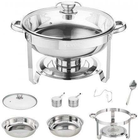Vevor Aluminum Container Round (2pcs)