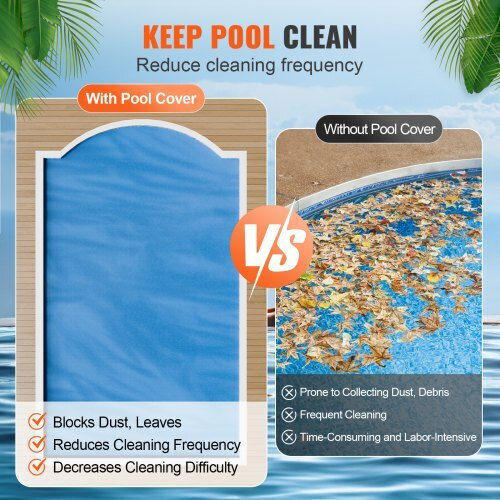 Vevor Solar Pool Cover 36x16 Ft 16 Mil