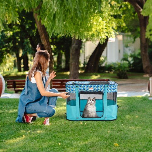 Vevor Foldable Park Dog & Cat Octagon made of Fabric 81.28 x 81.28 x 81.28cm