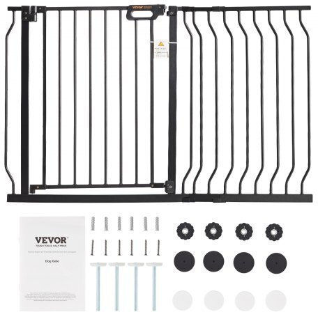 Vevor Door Dog made of Plastic in Black Color 76.2 x 76.2 x 76.2cm