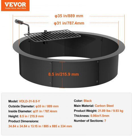 Vevor Εστία Μαγειρέματος για Camping 35x35εκ.