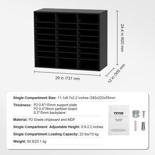 Vevor Dokumentenablage Schwarz
