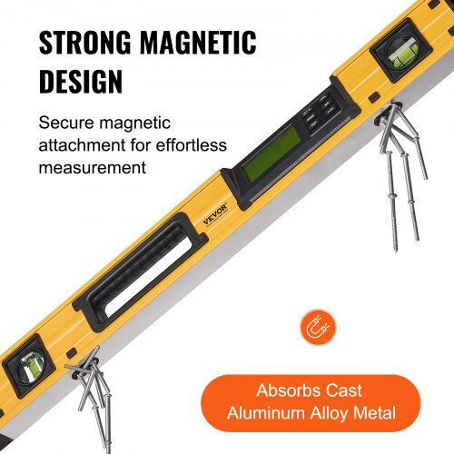 Vevor SXSPCBGYJP24IQ8BUV0 Spirit Level Aluminum Magnetic 60cm