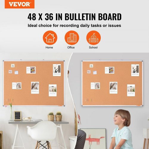 Vevor Cork Notice Board 121.92x91.44cm
