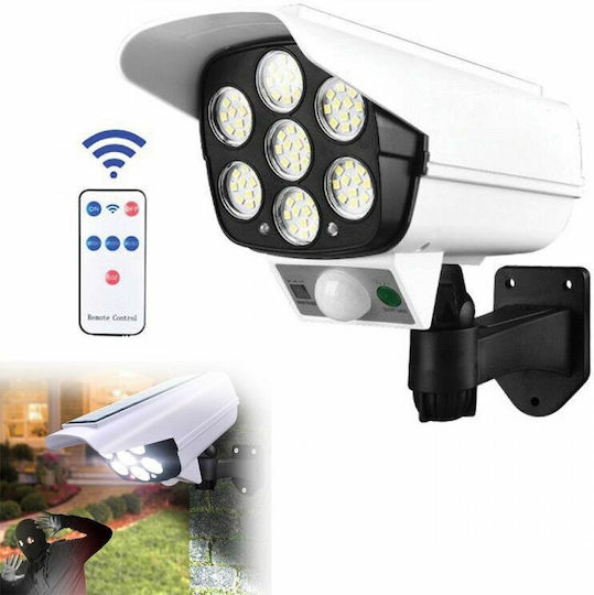 Camera de supraveghere falsă tip Bullet Camere de supraveghere simulare cu iluminare LED Alb