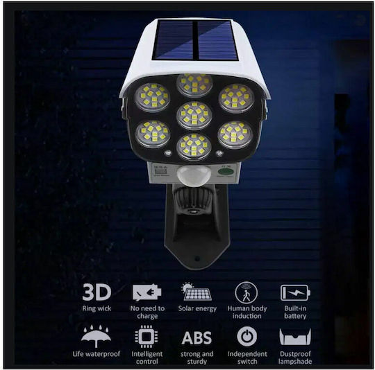 Camera de supraveghere falsă tip Bullet Camere de supraveghere simulare cu iluminare LED Alb