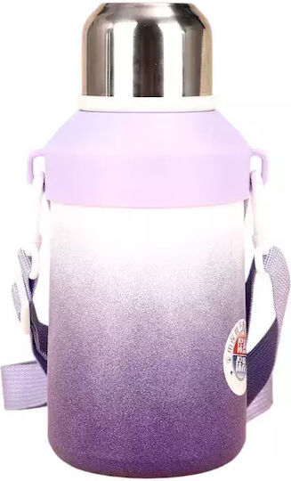 Portable Bottle-Thermos Bottle Thermos Stainless Steel / Plastic 1lt Purple