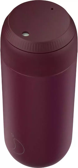 Chilly's Series 2 Glass Thermos Stainless Steel BPA Free 500ml Plum