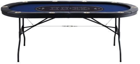 Vevor 84" Oval Casino 10-Person Folding Poker Table