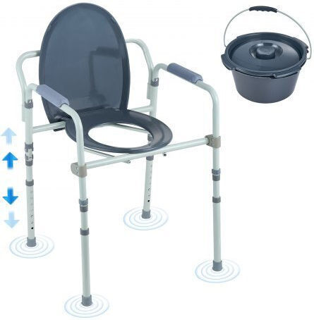 Vevor Καρέκλα Τουαλέτας με Πλάτη 5800ml WLLGSGMTZQSZUX19CV0