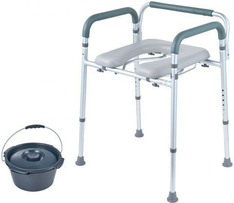 Vevor Toilettenstuhl mit Rückenlehne 5800ml WLLGS350BLRZ8J6E0V0