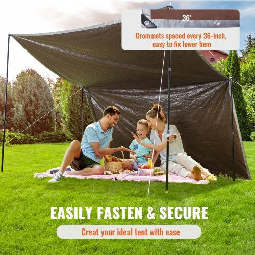 Vevor Waterproof Tarpaulin 6.096m. Silver