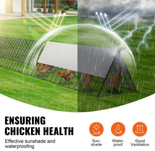 Vevor Metallic Poultry Coop Length 2.36 m