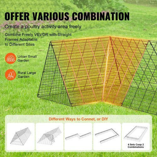 Vevor Metallic Poultry Coop Length 2.36 m