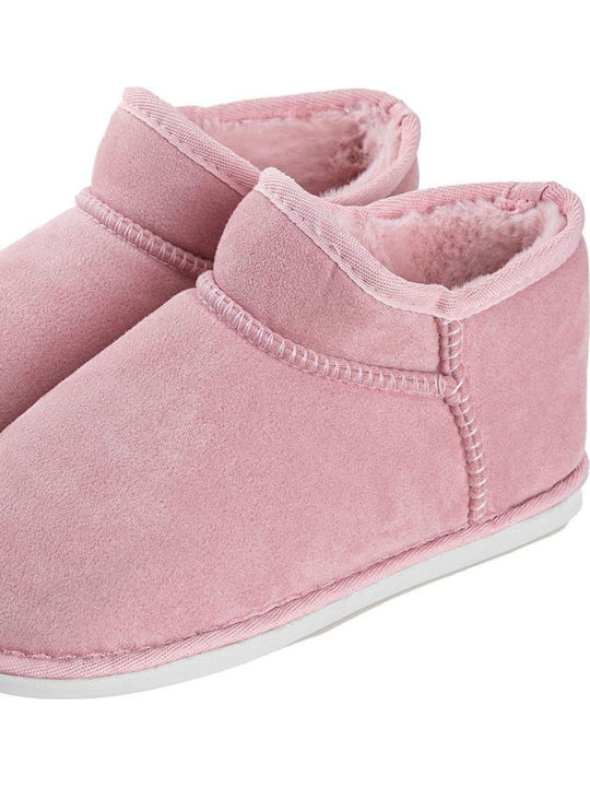 Geschlossene Damen Hausschuhe Rosa