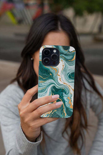 Sonique Marble Case for Apple iPhone 15 Plus Green 01