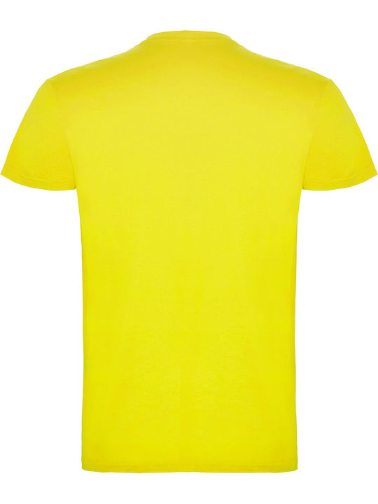 Roly Beagle Men's Promotional T-shirt Short Sleeve in Yellow Color