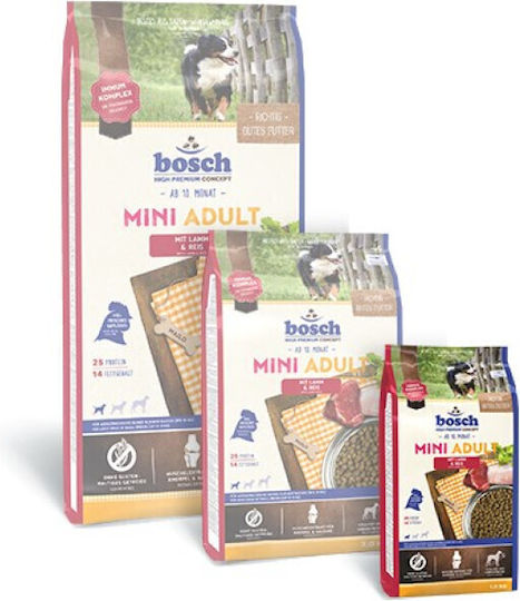 Mini Adult 1kg Dry Food Gluten-Free for Adult Small Breed Dogs with Lamb and Rice