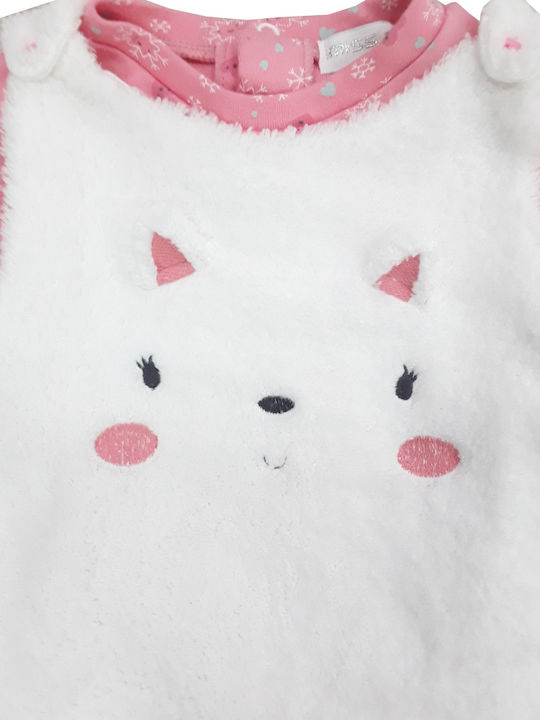 Domina Kinderkleid White, Pink