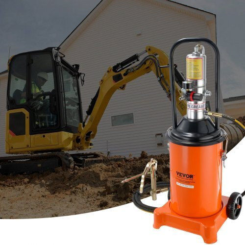 Vevor 12L Air-Operated Grease Pump Hose & Gun Portable Wheels Hyj3jldt0000xhuhbv0