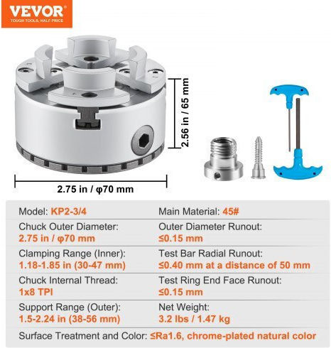 Vevor MGCCKP275YC0517OZV0 Τσοκ Τόρνου