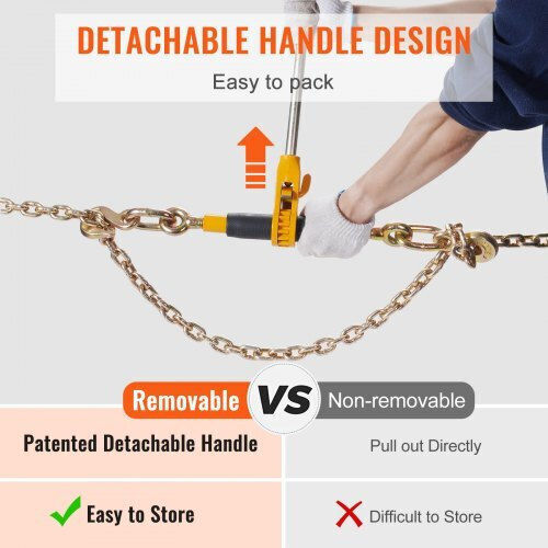 Vevor Chain Binders 2pcs 3/8"-1/2" 12000 Lbs Anti-Slip Handle Trucks
