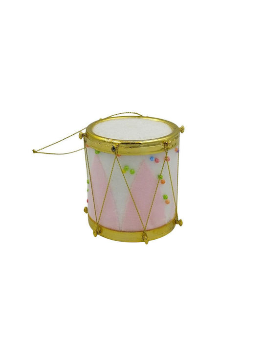Trommel Weihnachtsbaumschmuck Musikinstrument Kunststoff Rosa 8cm Trommel Weihnachtsbaumschmuck Musikinstrument Kunststoff Rosa 8cm